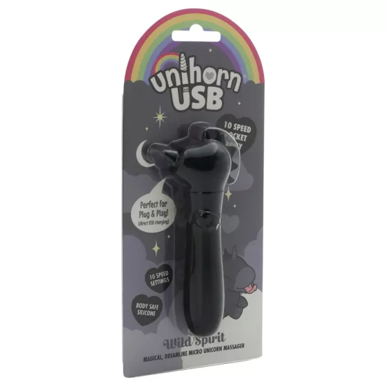 Unihorn Wild Spirit - akumulátorový minivibrátor (čierny)