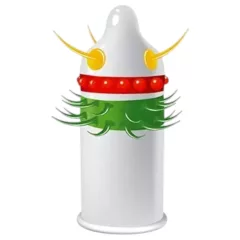 Egzo Jolly Roger - kondóm s výstupkami a bodkami - 1 kus