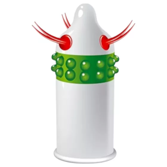 Egzo Uncle Bob - prezervatív s výstupkami a chápadlami - 1 kus