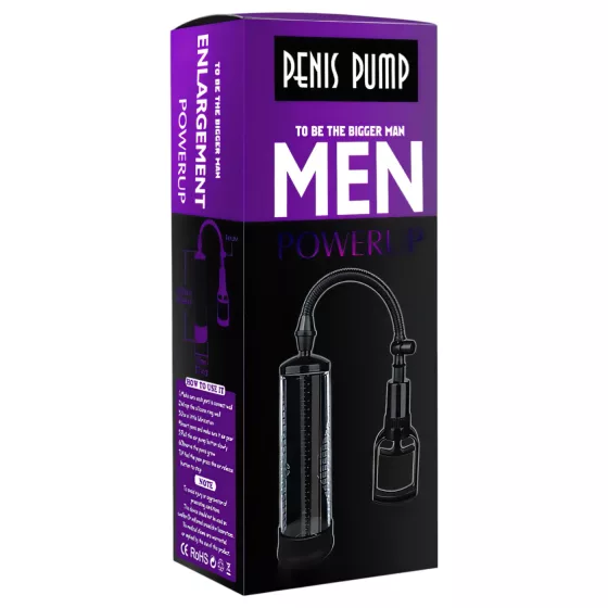 Lonely Men - vákuová pumpa na penis (priehľadná)