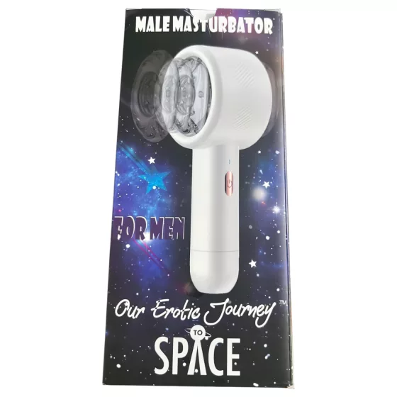 Lonely Space - masturbátor s pohybom hore-dole - dobíjací - biely