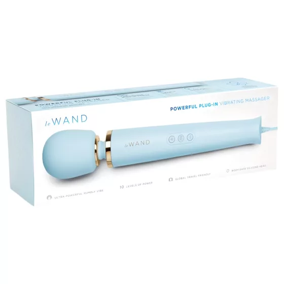 le Wand - masážny vibrátor na sieťové napájanie - modrý