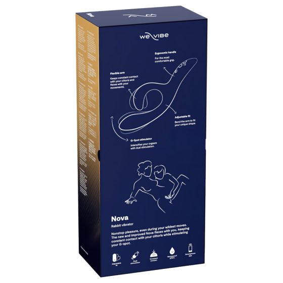 We-Vibe Nova 2 - vibrátor s ohybným ramienkom na klitoris - modrý, nabíjateľný