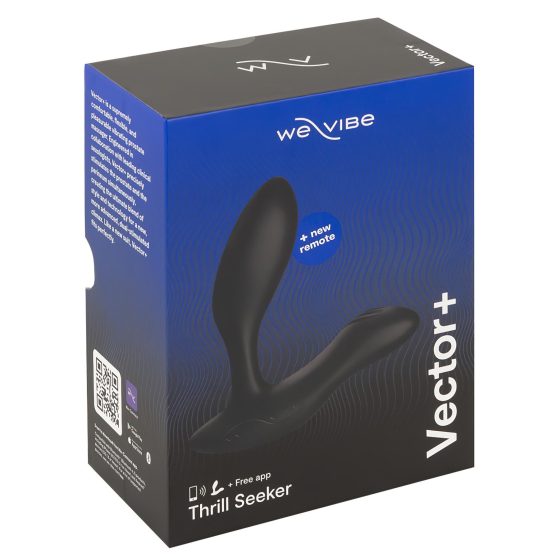 We-Vibe Vector+ - análny vibrátor s aplikáciou - dobíjací - čierny