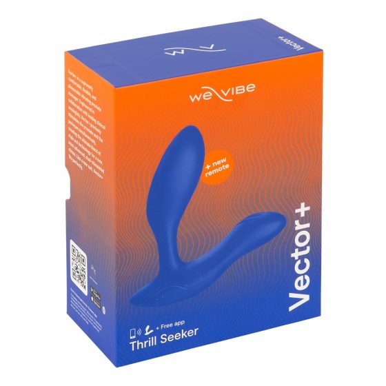 We-Vibe Vector+ - Nabíjací, vodotesný, inteligentný análny vibrátor (modrý)