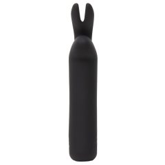   Happyrabbit Bullet - dobíjací tyčový vibrátor so zajačikom (čierny)