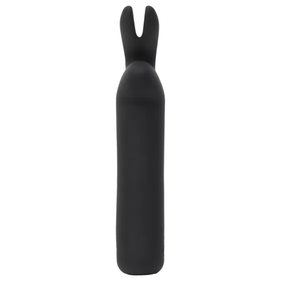 Happyrabbit - mini vibrátor s uškami - dobíjací - čierny