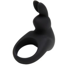   Happyrabbit Cock - vibračný krúžok na penis na batérie (čierny)