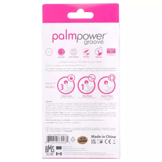 PalmPower - masážny vibrátor na klitoris - nabíjací - ružový