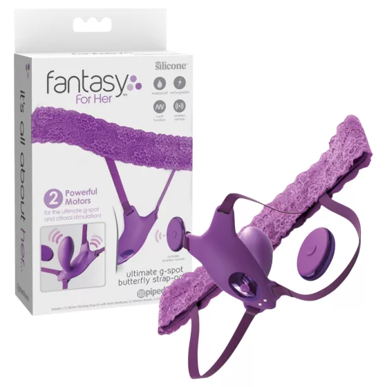Fantasy For Her - nositeľný G-bod vibrátor - vstavaný motor - fialový