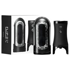   TENGA Flip 0 Electronic - automatický masturbátor (čierny)