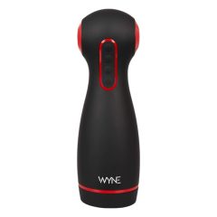   WYNE 06 - Nabíjateľný, vibračný masturbátor s odsávaním (čierny)