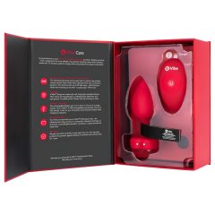   b-vibe srdce - nabíjateľný, rádiový análny vibrátor (červený)