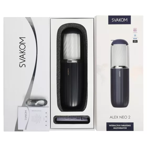 Svakom Alex Neo 2 - automatický masturbátor hore-dole - modrý