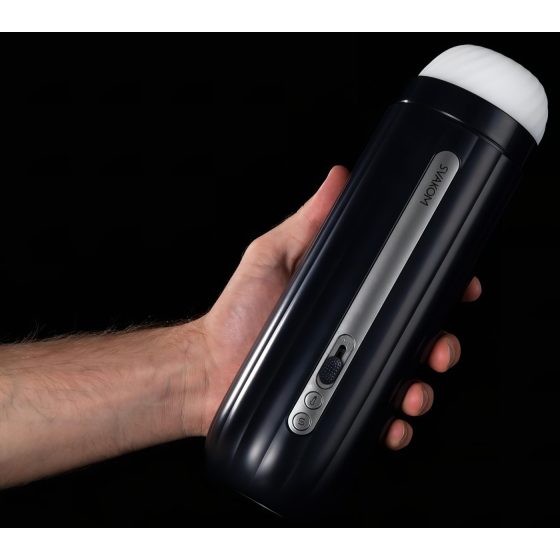 Svakom Hannes Neo - pohyblivý masturbátor s ohrevom - modrý