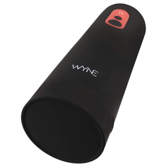 WYNE 08 - nabíjateľný pohyblivý masturbátor (čierny)