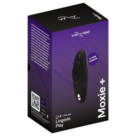 We-Vibe Moxie+ - smart vibračný stimulátor klitorisu - čierny