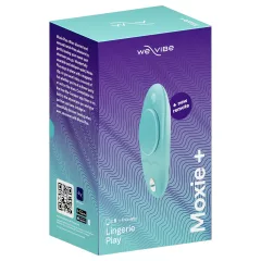   We-Vibe Moxie+ - nositeľný klitorisový vibrátor s aplikáciou a diaľkovým ovládaním (tyrkysový)