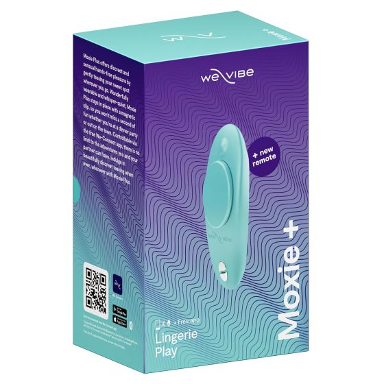 We-Vibe Moxie+ - rádiový, inteligentný klitorálny vibrátor (tyrkysový)