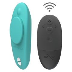   We-Vibe Moxie+ - dobíjací, rádiom riadený, inteligentný vibrátor na klitoris (tyrkysový)