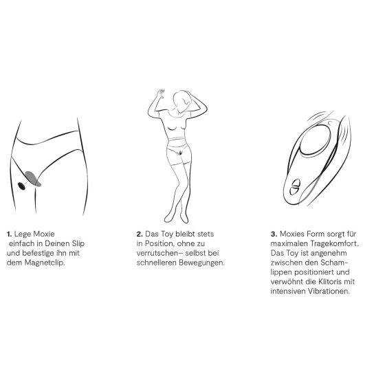 We-Vibe Moxie+ - rádiový, inteligentný klitorálny vibrátor (tyrkysový)