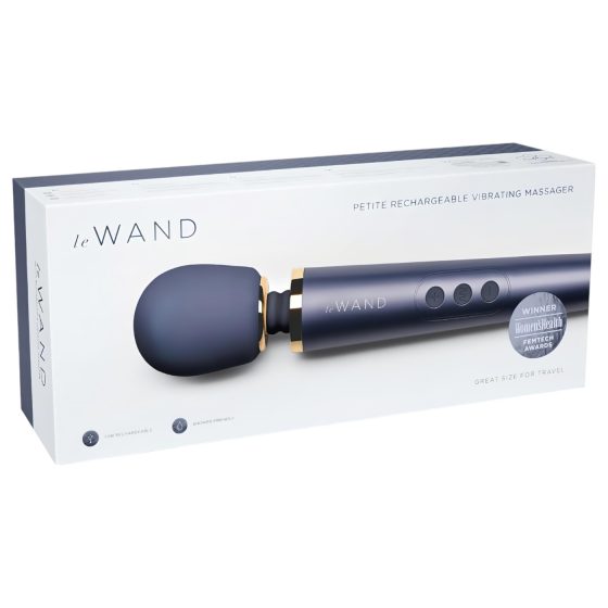 Le Wand Petite - exkluzívny nabíjateľný masážny vibrátor (modrý)