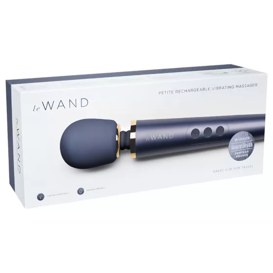 Le Wand Petite - exkluzívny akumulátorový masážny vibrátor (modrý)