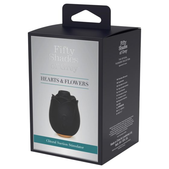 Fifty Shades of Grey - vibračný stimulátor klitorisu s vlnami vzduchu - čierny