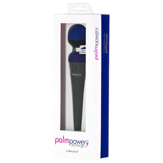 PalmPower recharge - nabíjateľný masážny vibrátor (modrý)