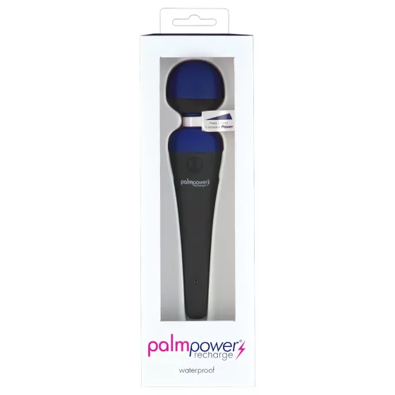 PalmPower recharge - nabíjateľný masážny vibrátor (modrý)