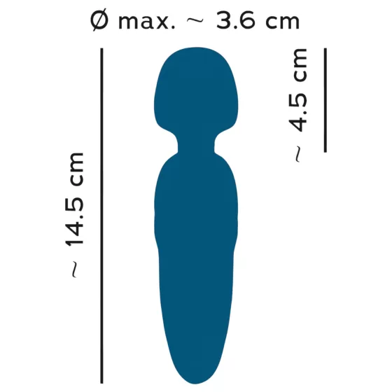 You2Toys Petite - vibračný masážny prístroj - akumulátorový - modrý