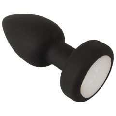 ANOS - világító, vibrációs anál plug (fekete)