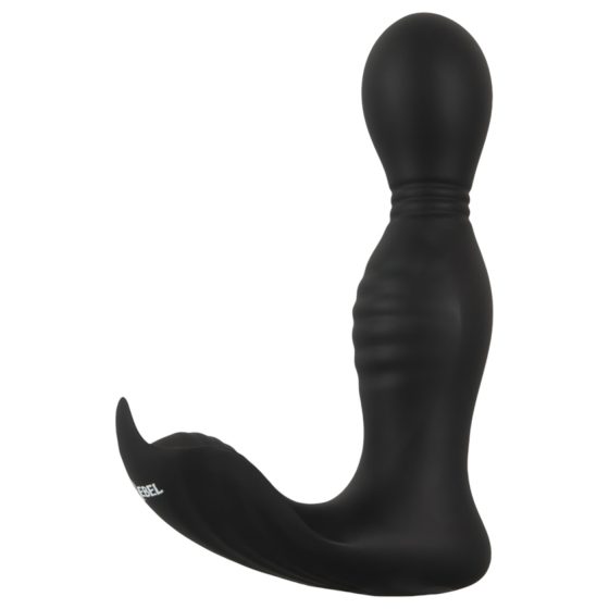 Rebel - Diaľkový 2v1 prostatický vibrátor (čierny)