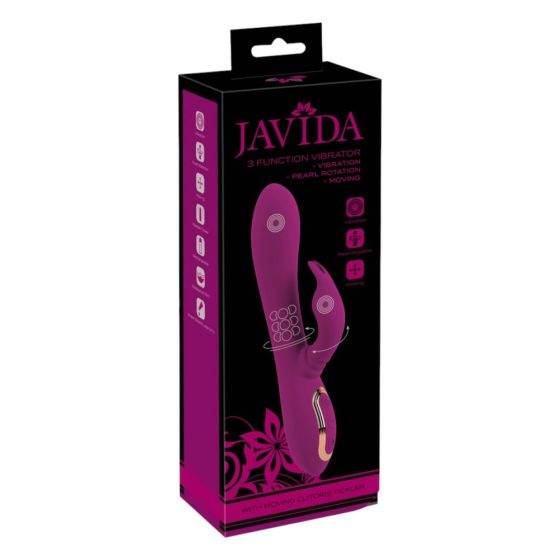 Javida - rotujúci vibrátor 3v1 (fialový)