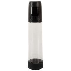   Mister Boner - automatická pumpa na penis na batérie (čierno-transparentná)