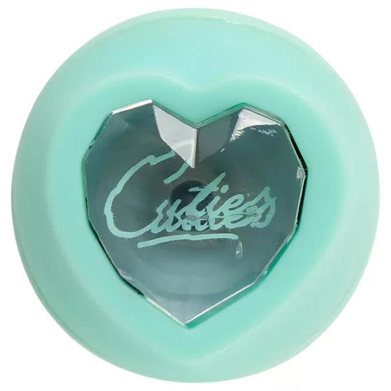 Cuties Mini 4 - akumulátorový, zajačikový vibrátor s klitorálnym ramienkom (zelený)