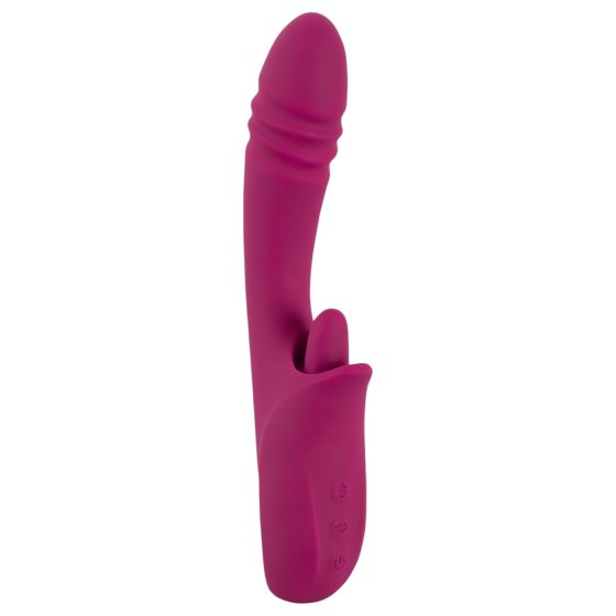 Javida Licking & Thrusting - jazykový a prirážací vibrátor (fialový)