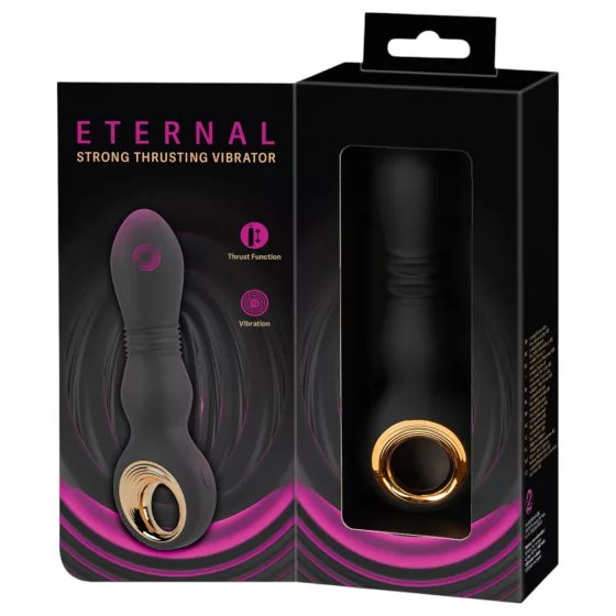 Eternal - vibrátor s intenzívnym prirážaním - čierny