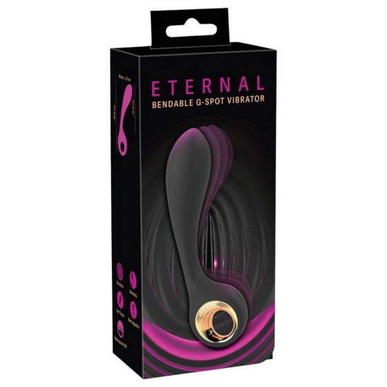 Eternal - ohybný G-bod vibrátor (čierny)