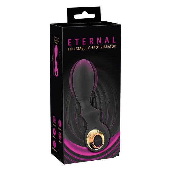 Eternal - nafukovací G-bod vibrátor (čierny)