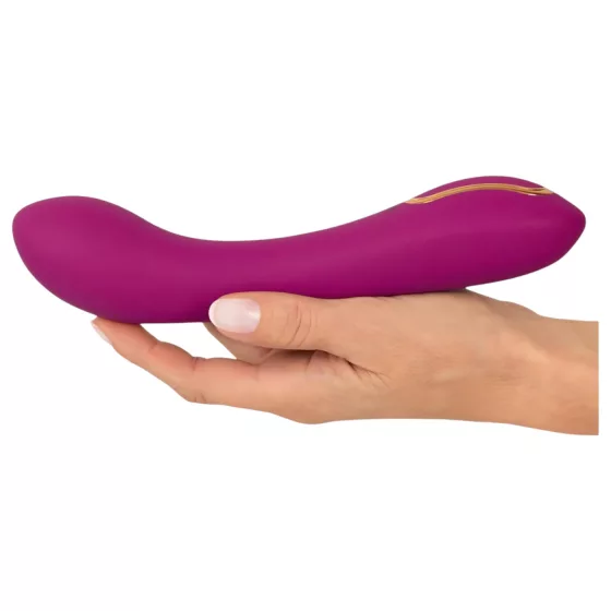 Javida - vibračný stimulátor nafukovateľný na 2 miestach (fialový)