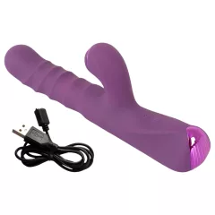 Javida - vibrátor s králikom 3v1 - fialový