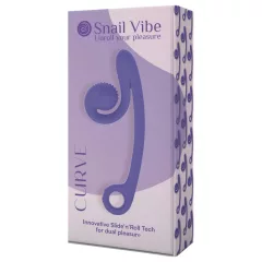   Snail Vibe Curve - vibrátor na klitoris a bod G - 2v1 - fialový