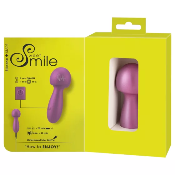 Sweet Smile - Ohnutá mini palička (ružová)
