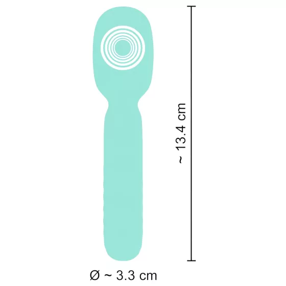 Cuties - mini masážny vibrátor - mentolová