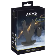 ANOS - análny vibrátor s dvoma ramenami - čierny