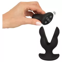 ANOS - análny vibrátor s dvoma ramenami - čierny