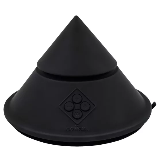 The Cowgirl Cone - prémiový sex stroj ovládaný aplikáciou - s 2 vymeniteľnými nadstavcami, 20 vibračnými režimami (čierny)