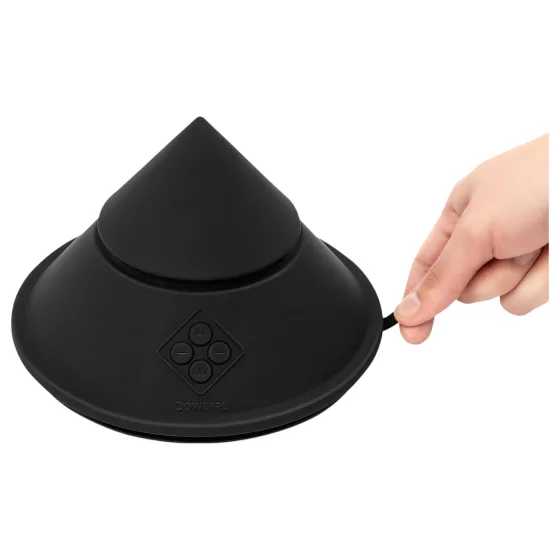 The Cowgirl Cone - prémiový sex stroj ovládaný aplikáciou - s 2 vymeniteľnými nadstavcami, 20 vibračnými režimami (čierny)