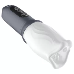   LUX Active First Class - automatický masturbátor s rotačnou hlavou - biely/sivý